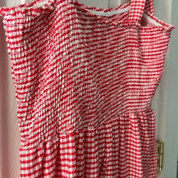 White Birch Red Gingham Tank Top - Valentine’s Day - Picture 3 of 5